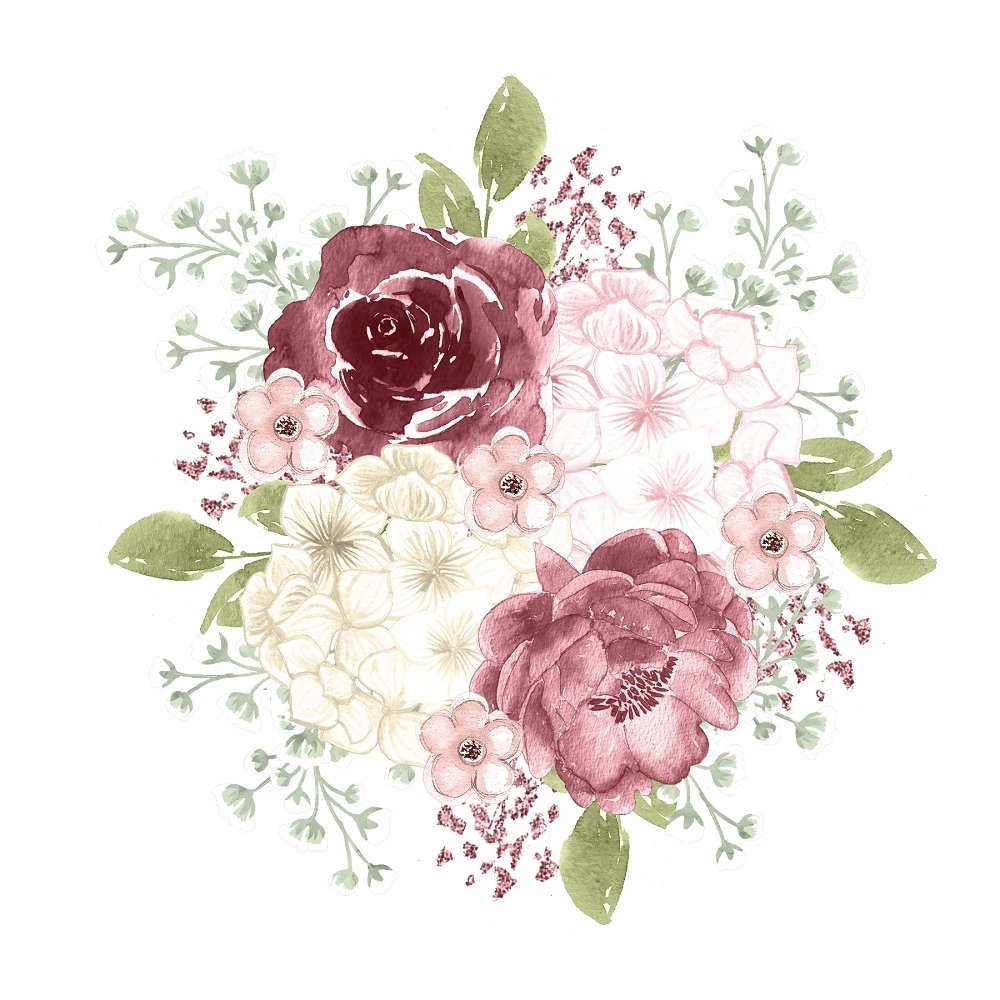 Canyon Rose Arrangement #2 Fabric Panel