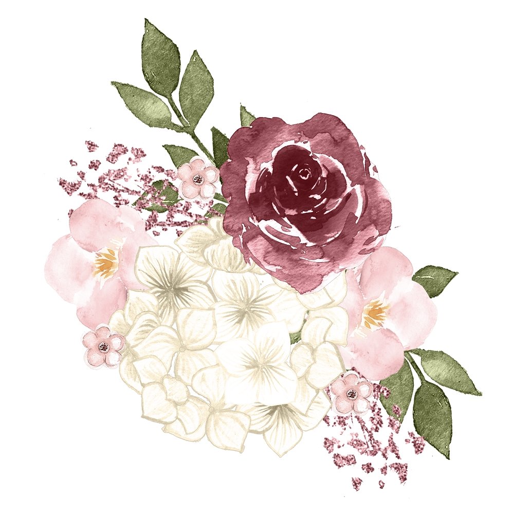 Canyon Rose Arrangement #3 Fabric Panel