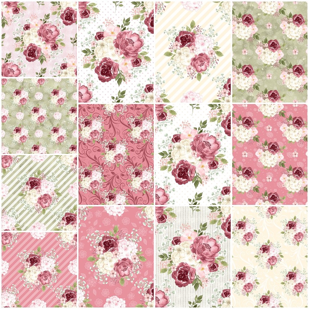 Canyon Rose Fat Quarter Bundle - 13 Pieces