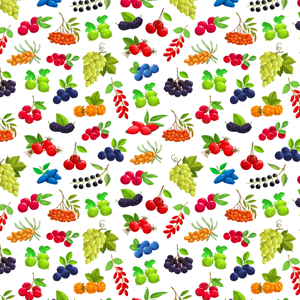 Cartoon Berries Fabric - Multi
