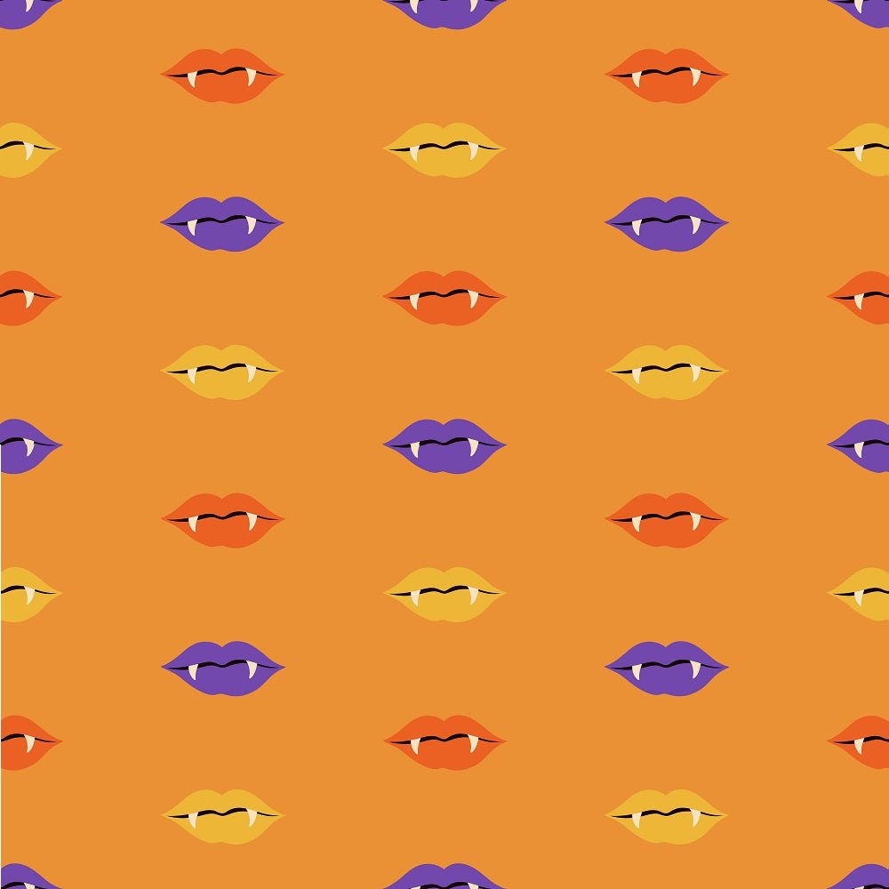 Cartoon Halloween Vampire Fabric