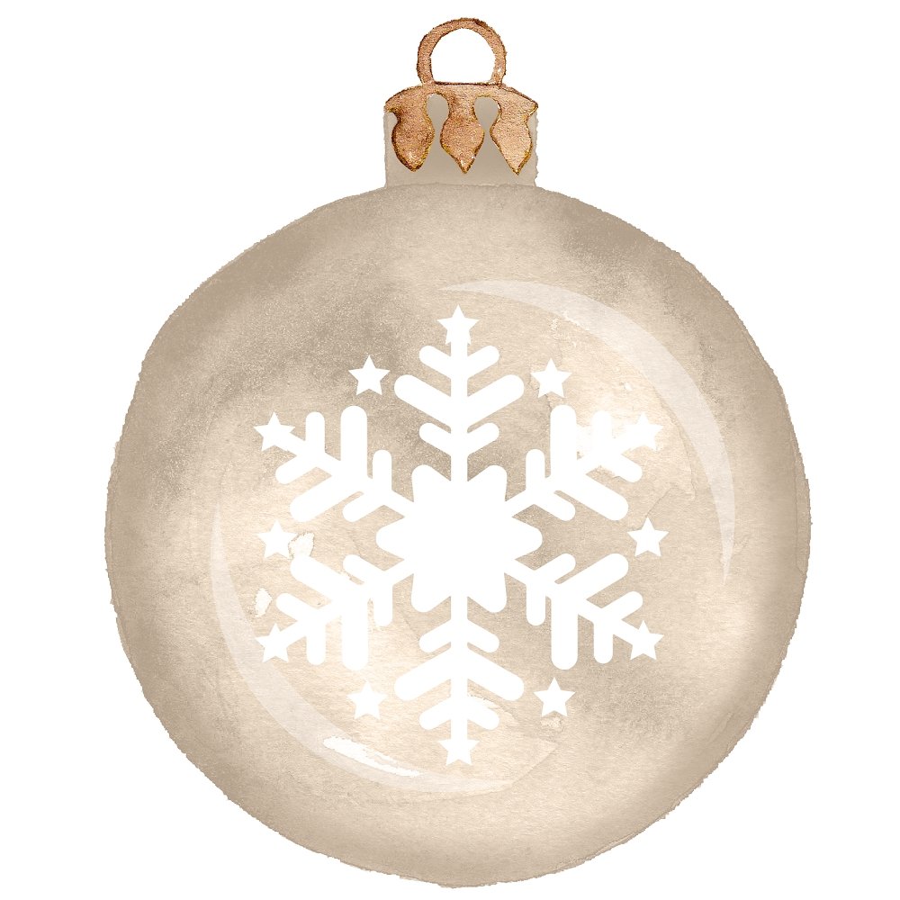 Sweet Christmas Gnomes Gold Ornament Fabric Panel