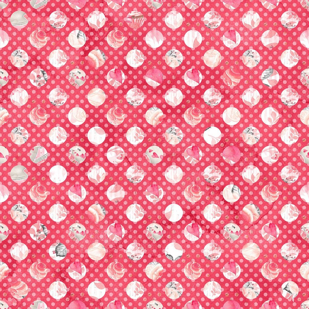 Sweet Valentine Dots Fabric - Red