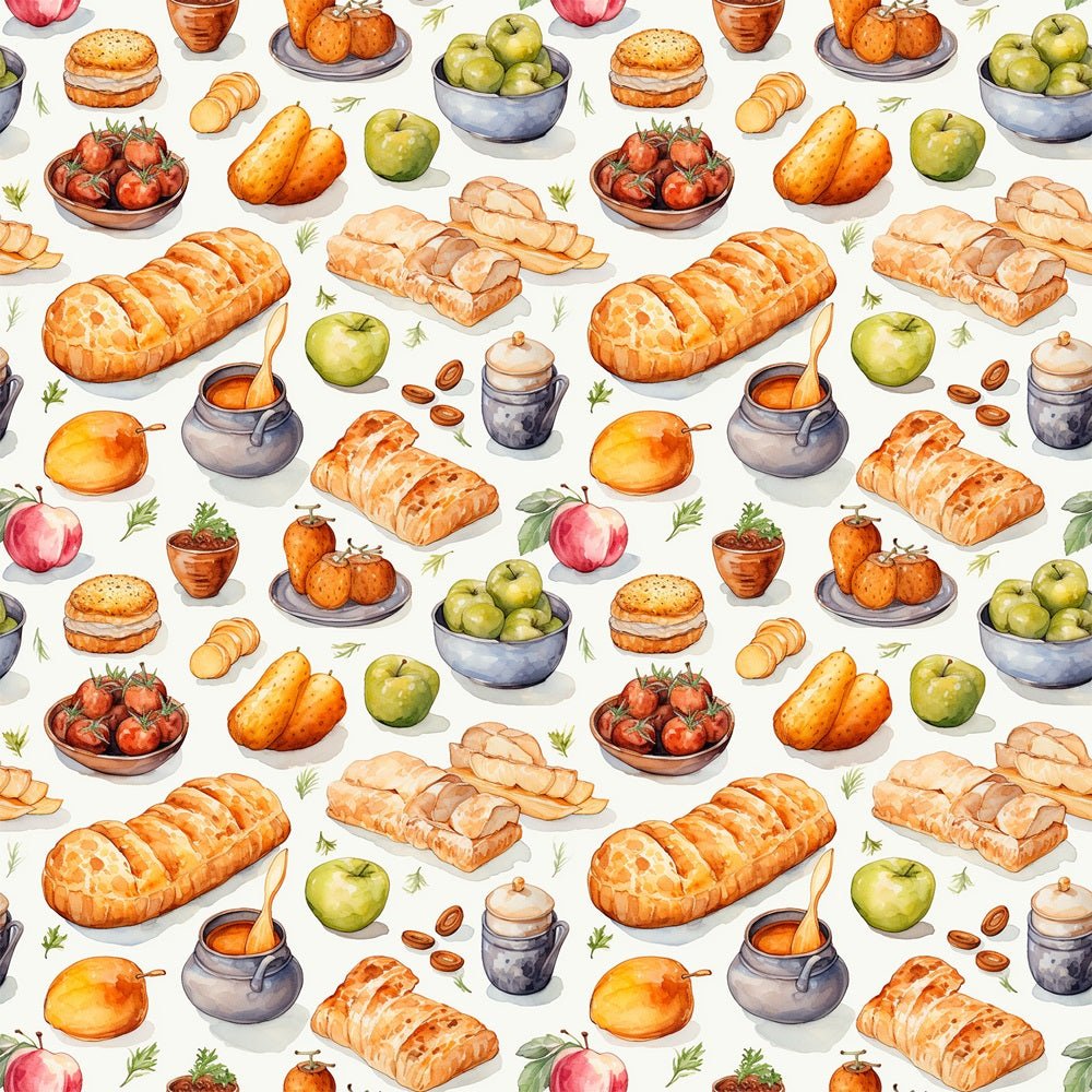 Thanksgiving Meal #7 Fabric