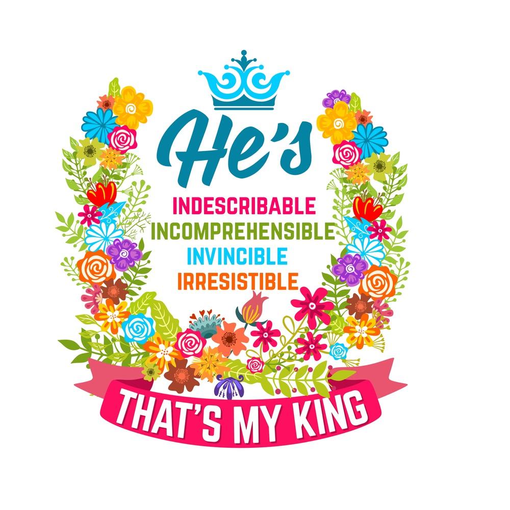 That's My King Fabric Panel - Multi