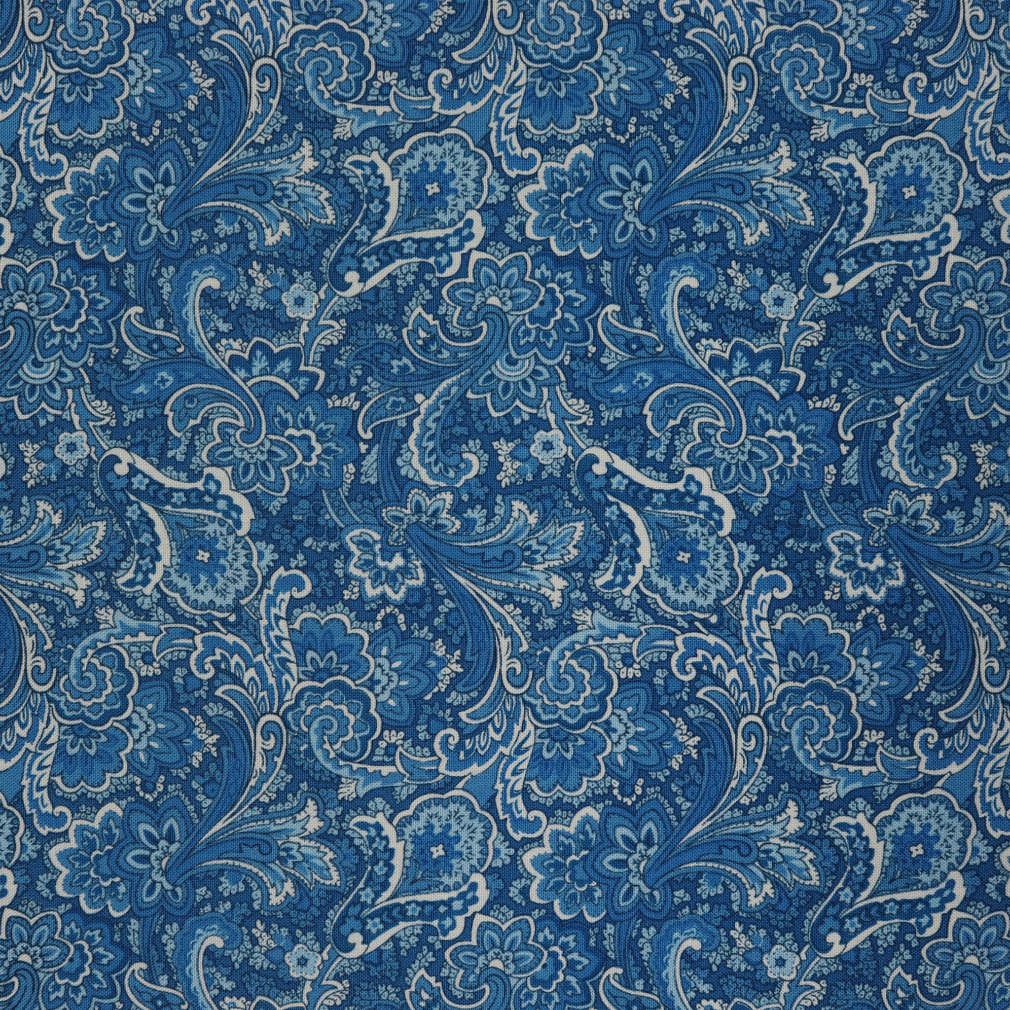 April's Garden Fabric Collection - 108" Khanti Paisley Blue