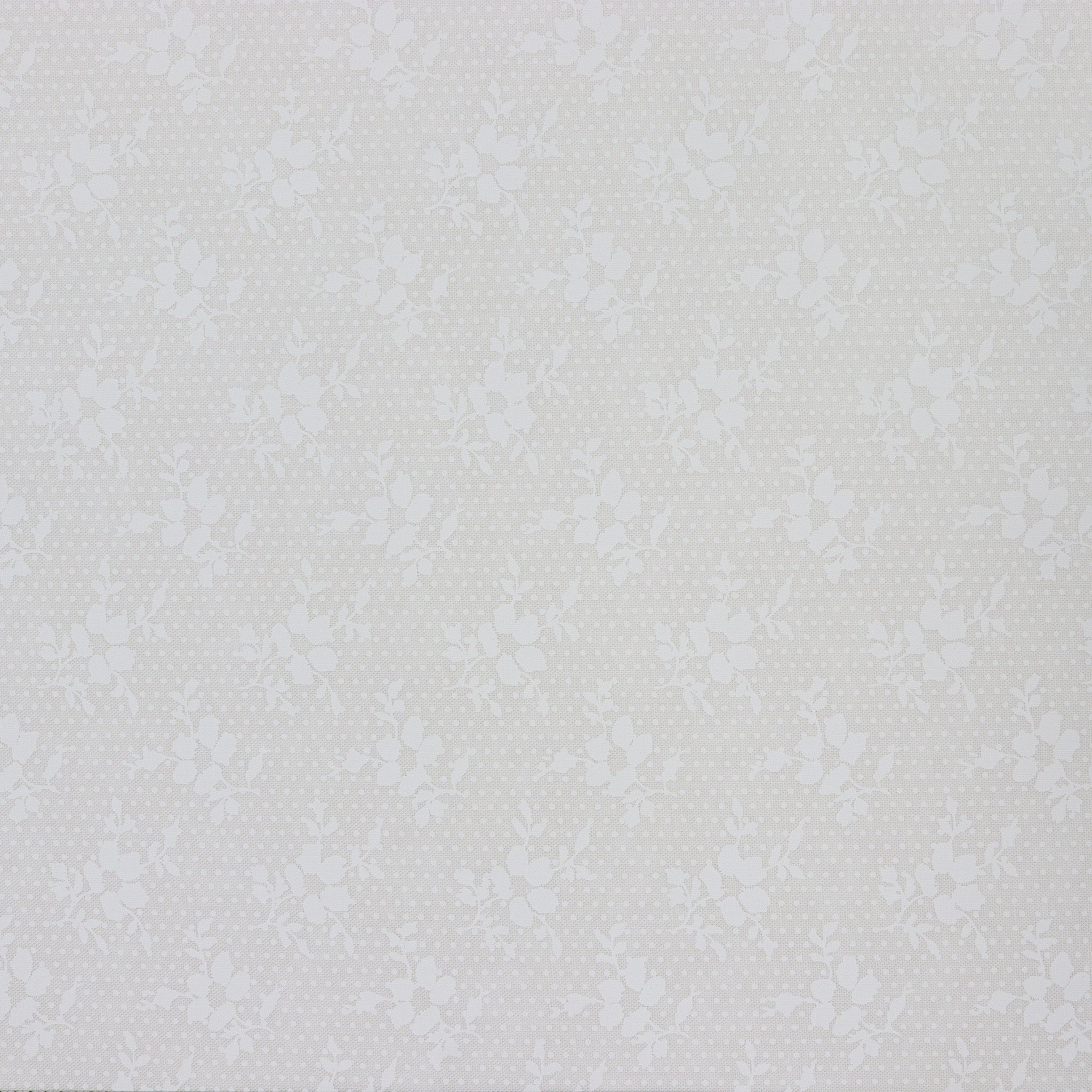 April's Garden Fabric Collection - Eloise White on White