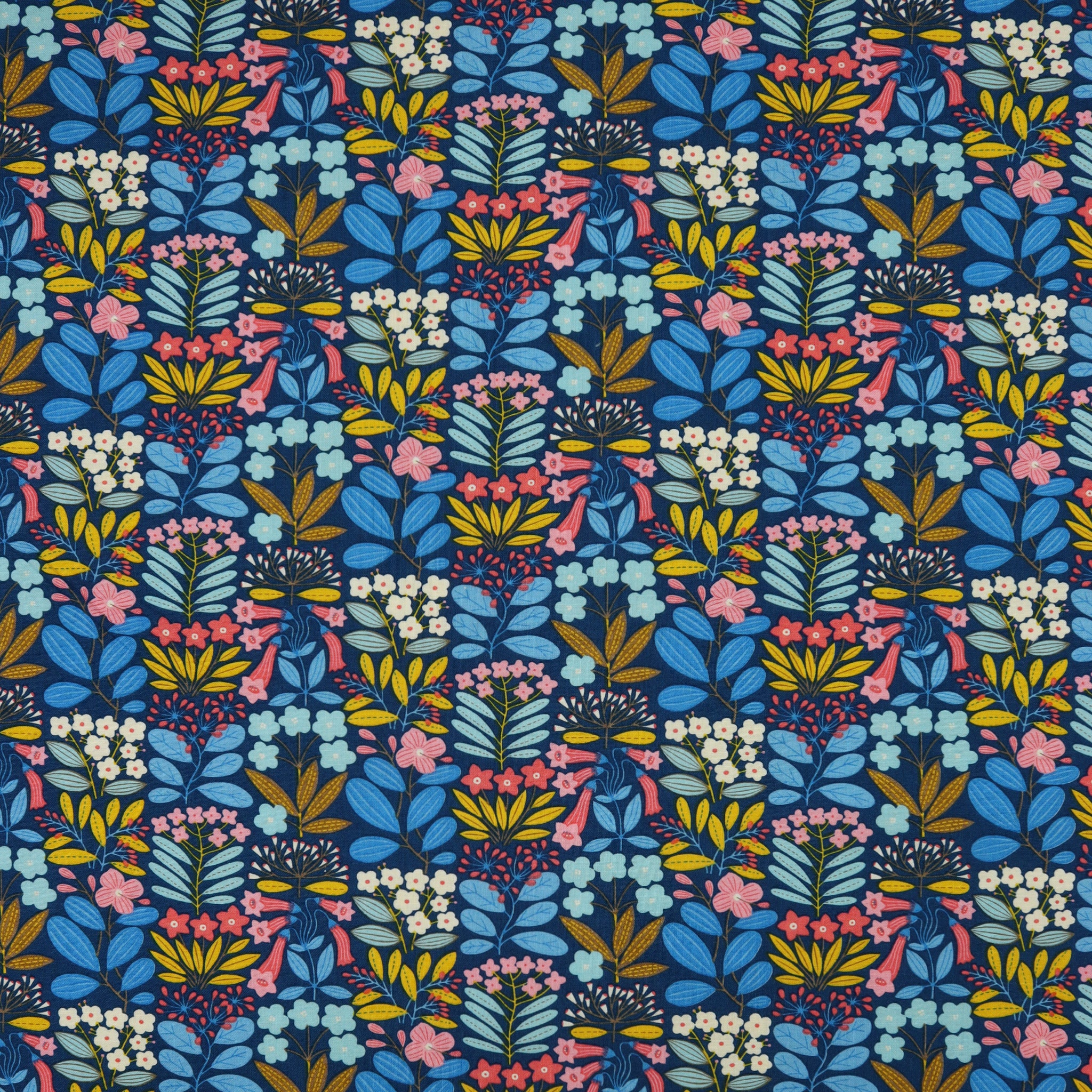 Blooming Color 2 Fabric Collection - Emme Blue