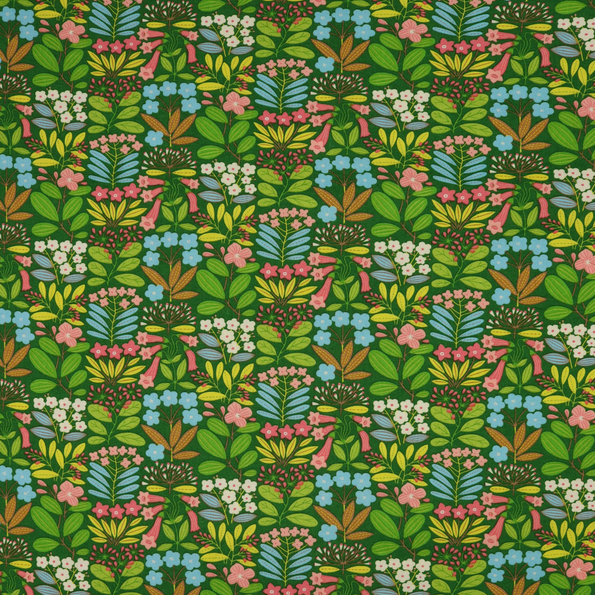 Blooming Color 2 Fabric Collection - Emme Green/Multi