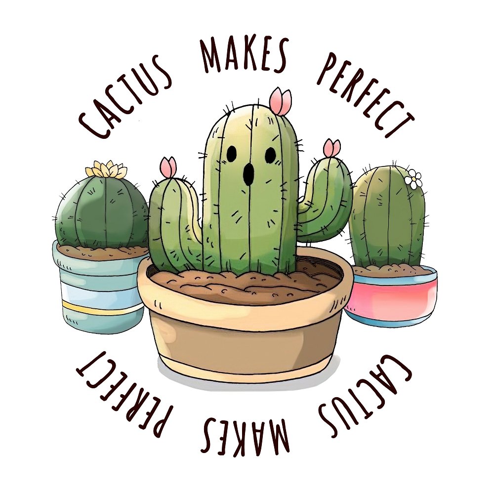 Cactus Makes Perfect Fabric Panel