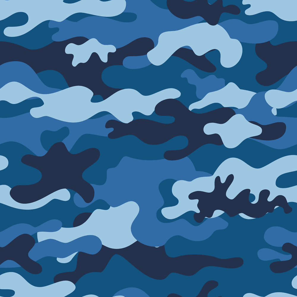 Camouflage Fabric - Blue