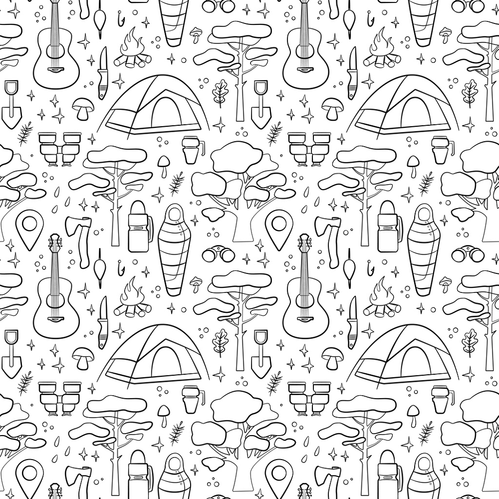 Camp Ground Supplies Fabric