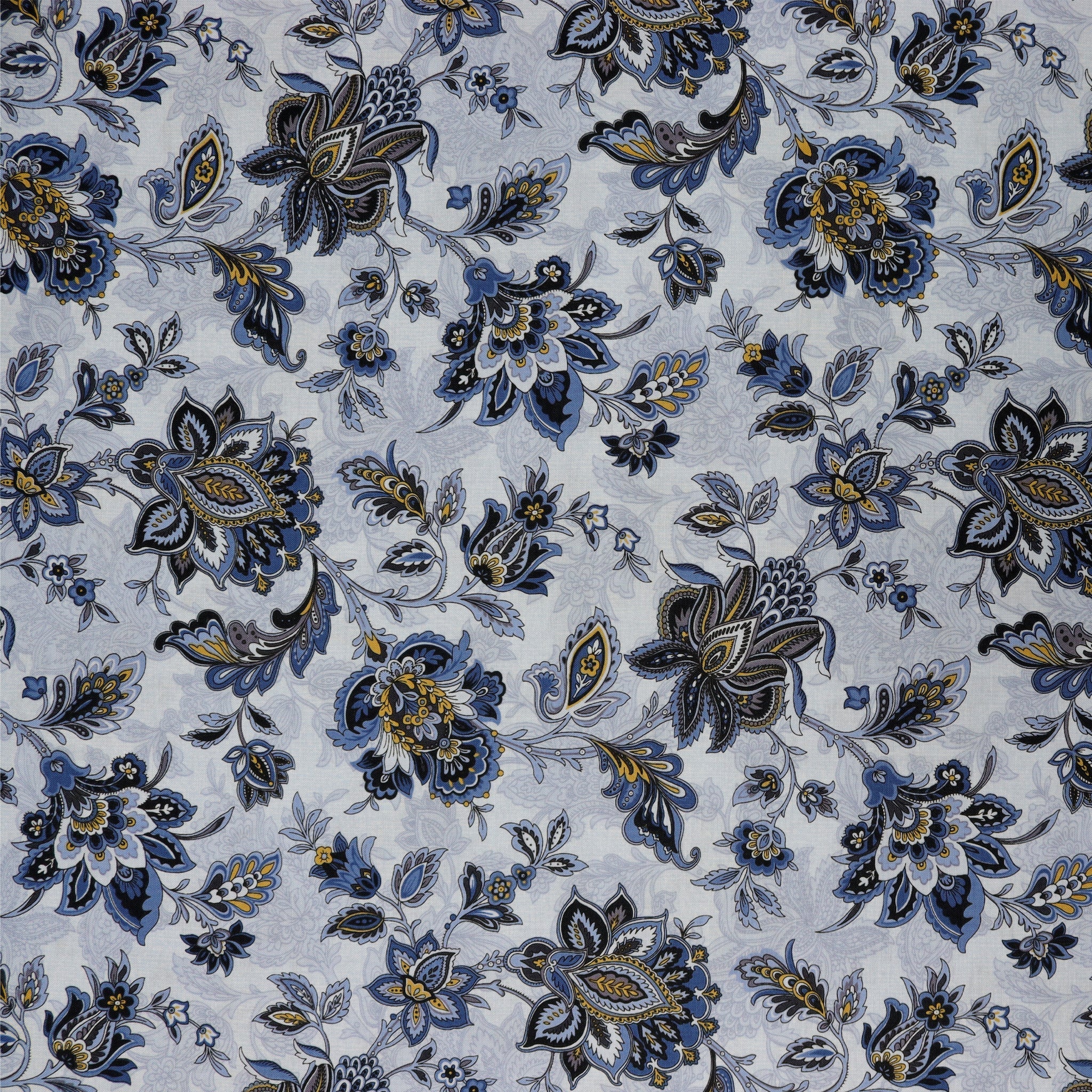 The Drawing Room Fabric Collection - Comfy Chair Blue
