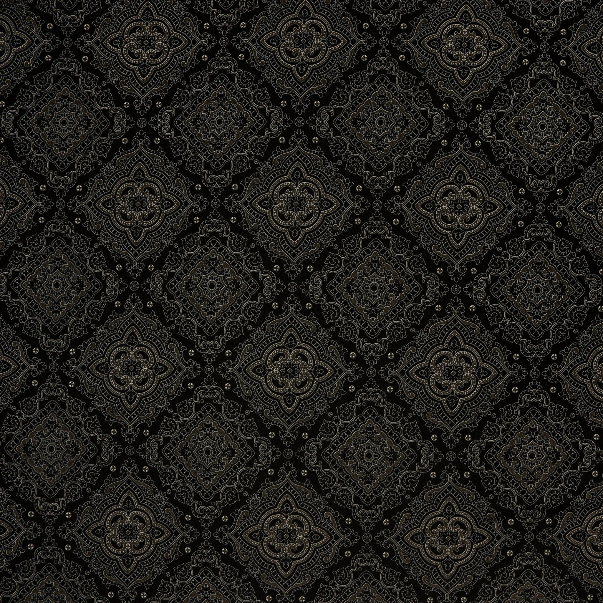 The Drawing Room Fabric Collection - Tea Table Charcoal