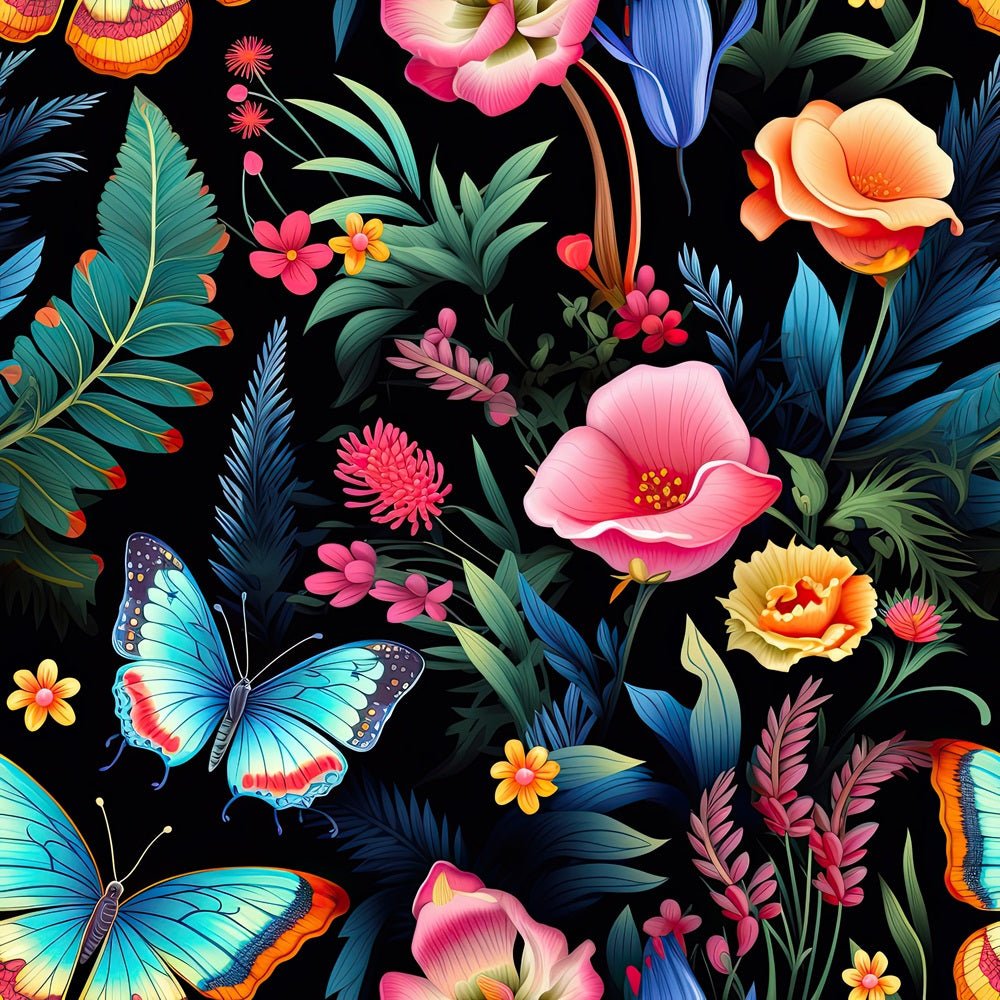Butterflies & Blooms Pattern #4 Fabric