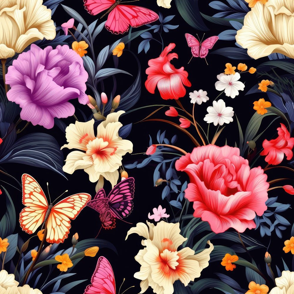 Butterflies & Blooms Pattern #9 Fabric