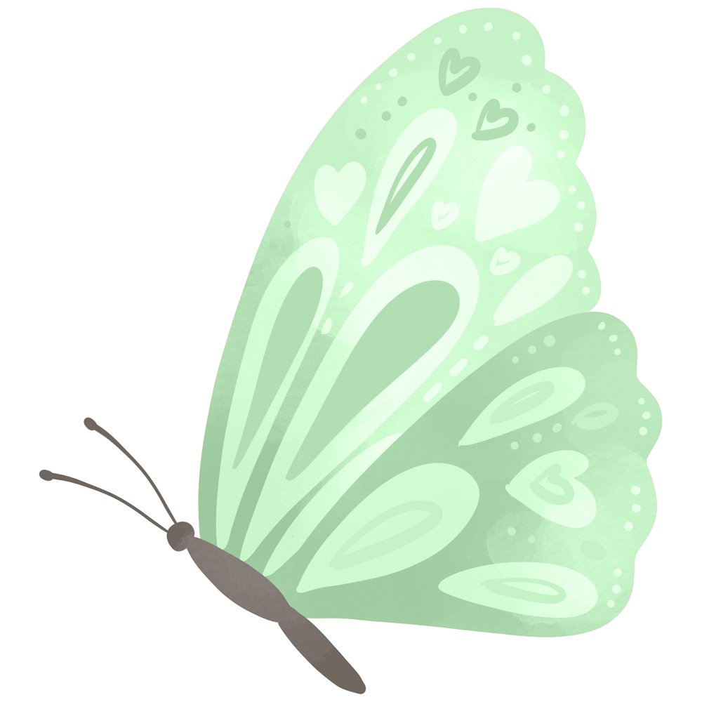 Butterflies & Rainbows Butterfly #11 Fabric Panel