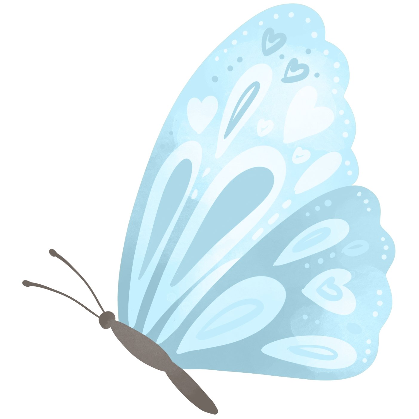 Butterflies & Rainbows Butterfly #12 Fabric Panel