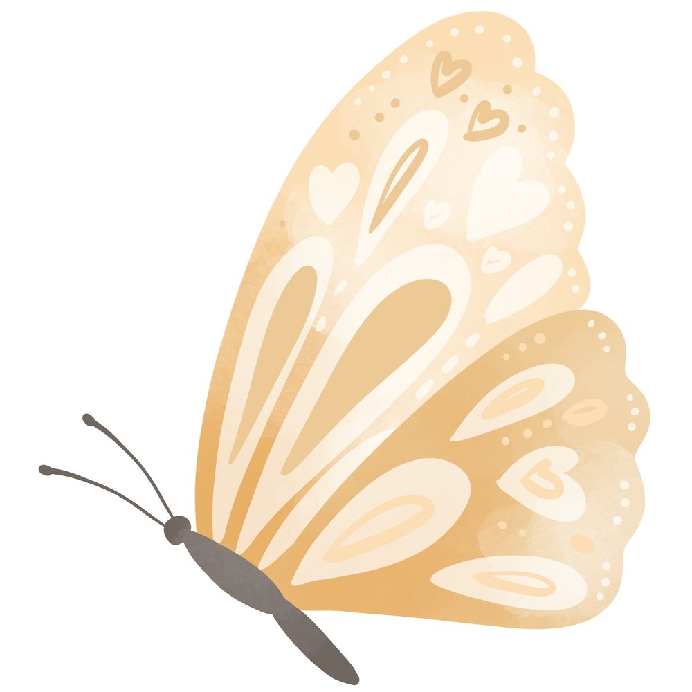 Butterflies & Rainbows Butterfly #3 Fabric Panel