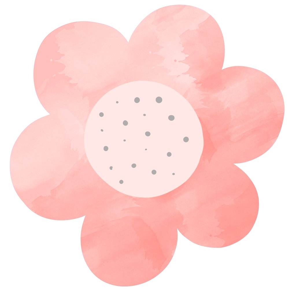 Butterflies & Rainbows Flower #1 Fabric Panel