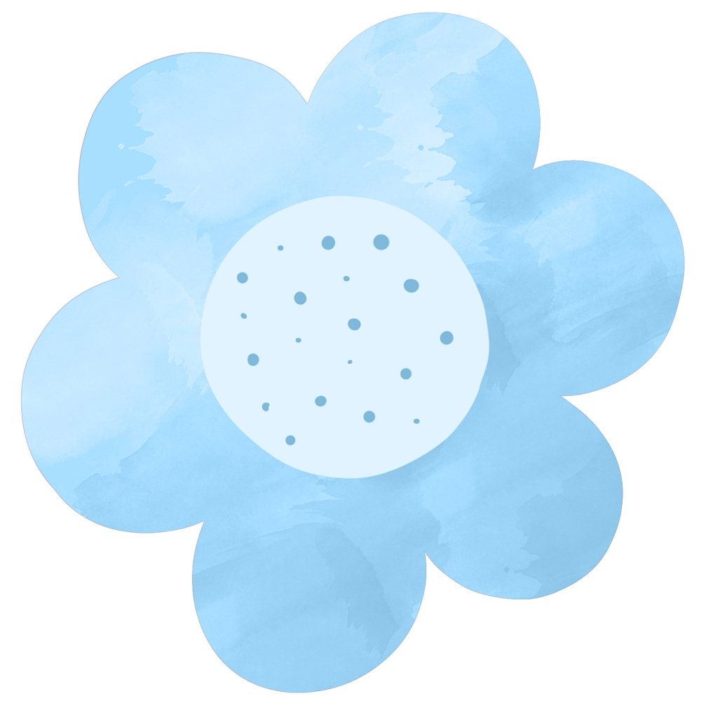 Butterflies & Rainbows Flower #2 Fabric Panel Panel