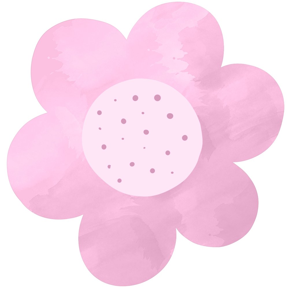 Butterflies & Rainbows Flower #3 Fabric Panel Panel