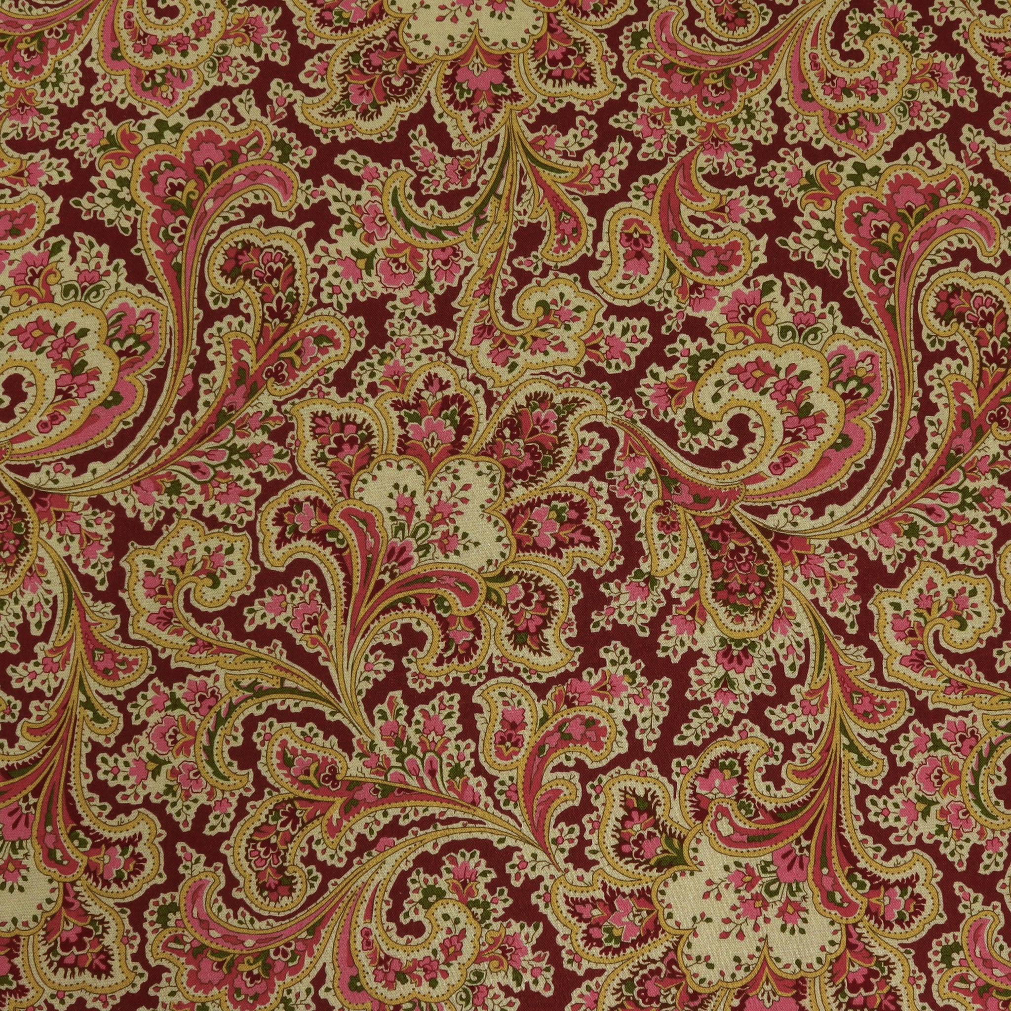 108" Wide Malabar Fabric Collection - Claret