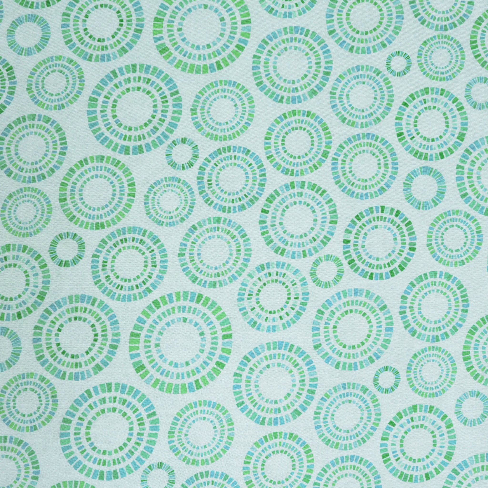 Cityscape Day Fabric Collection - Traffic Circle Aqua