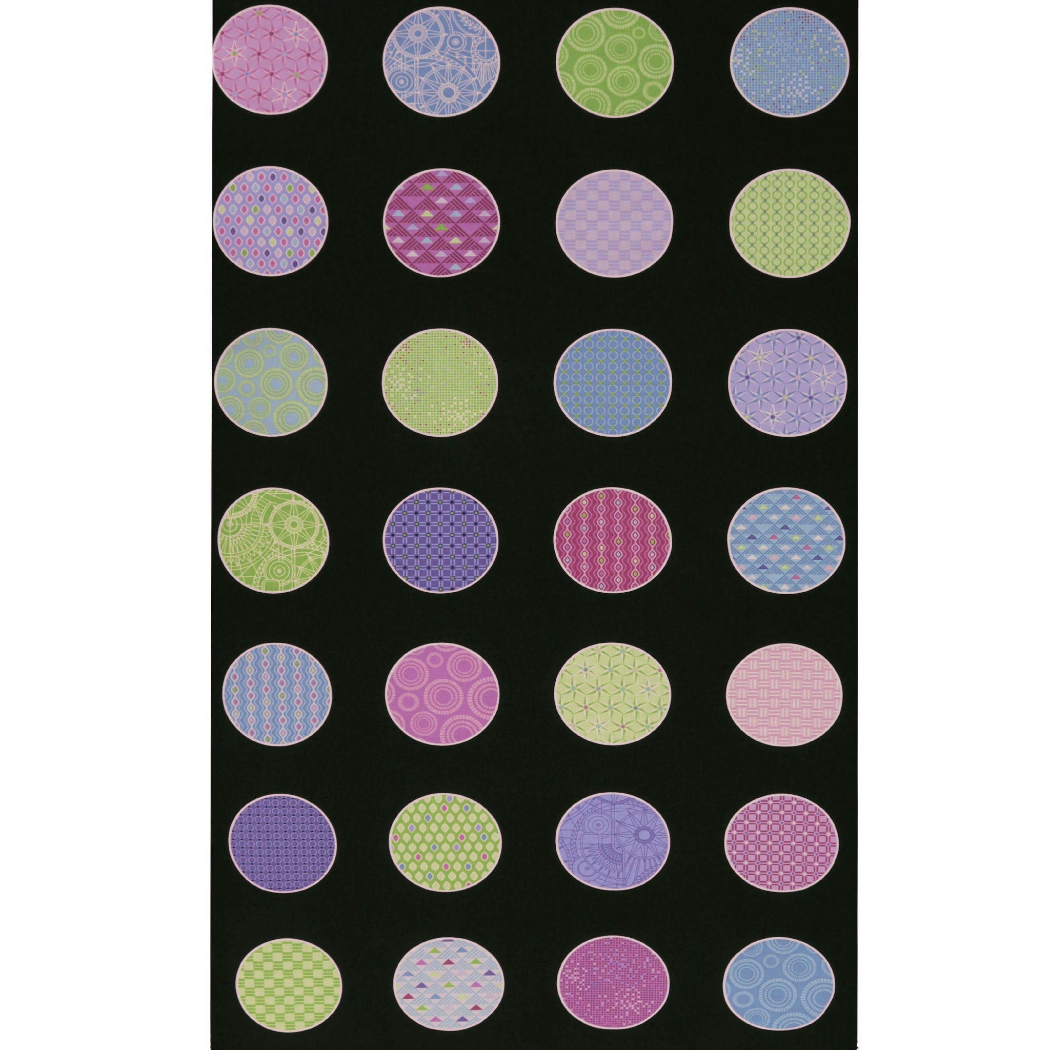 Cityscape Night Fabric Collection - Endless Circles Night