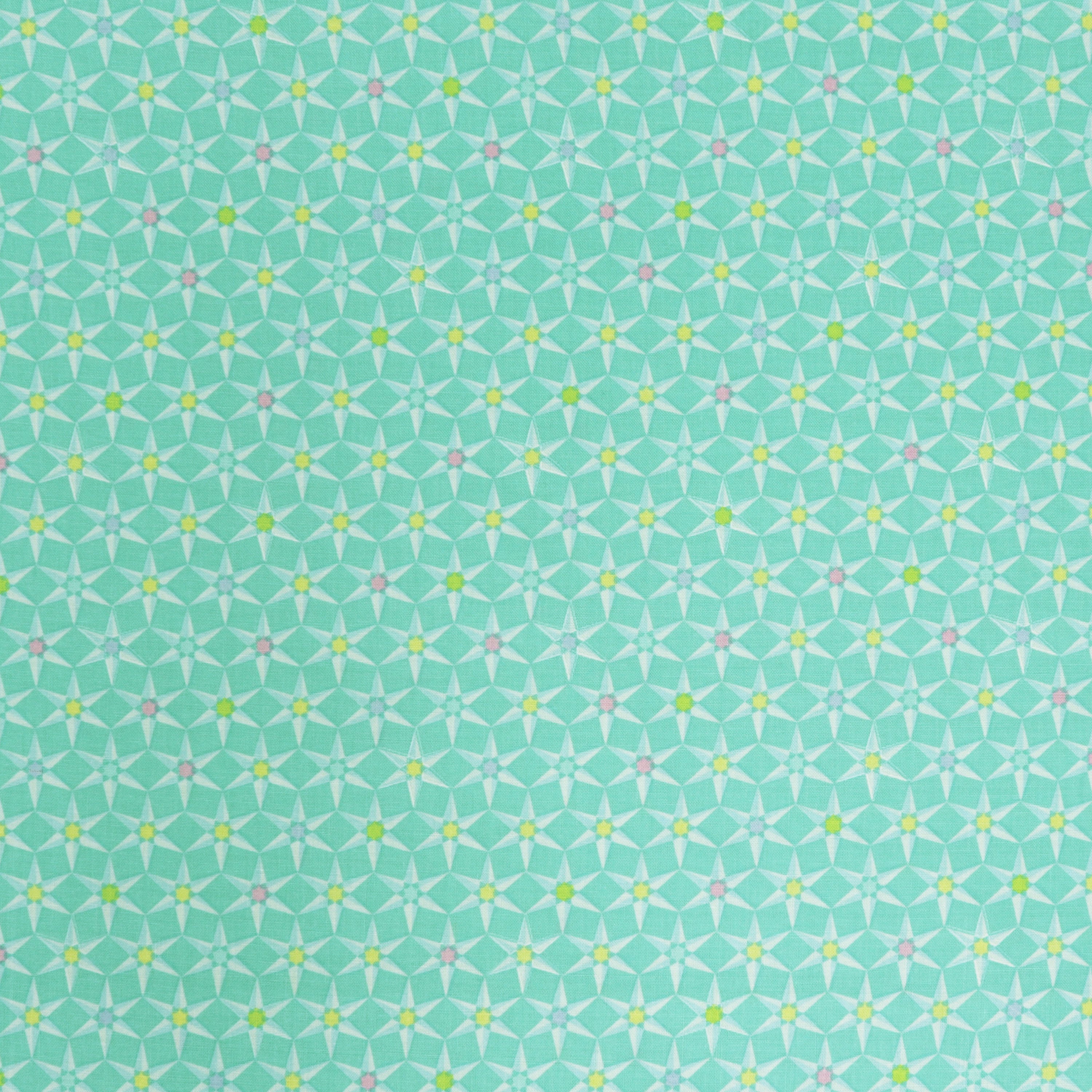 Cityscape Night Fabric Collection - Star Aqua