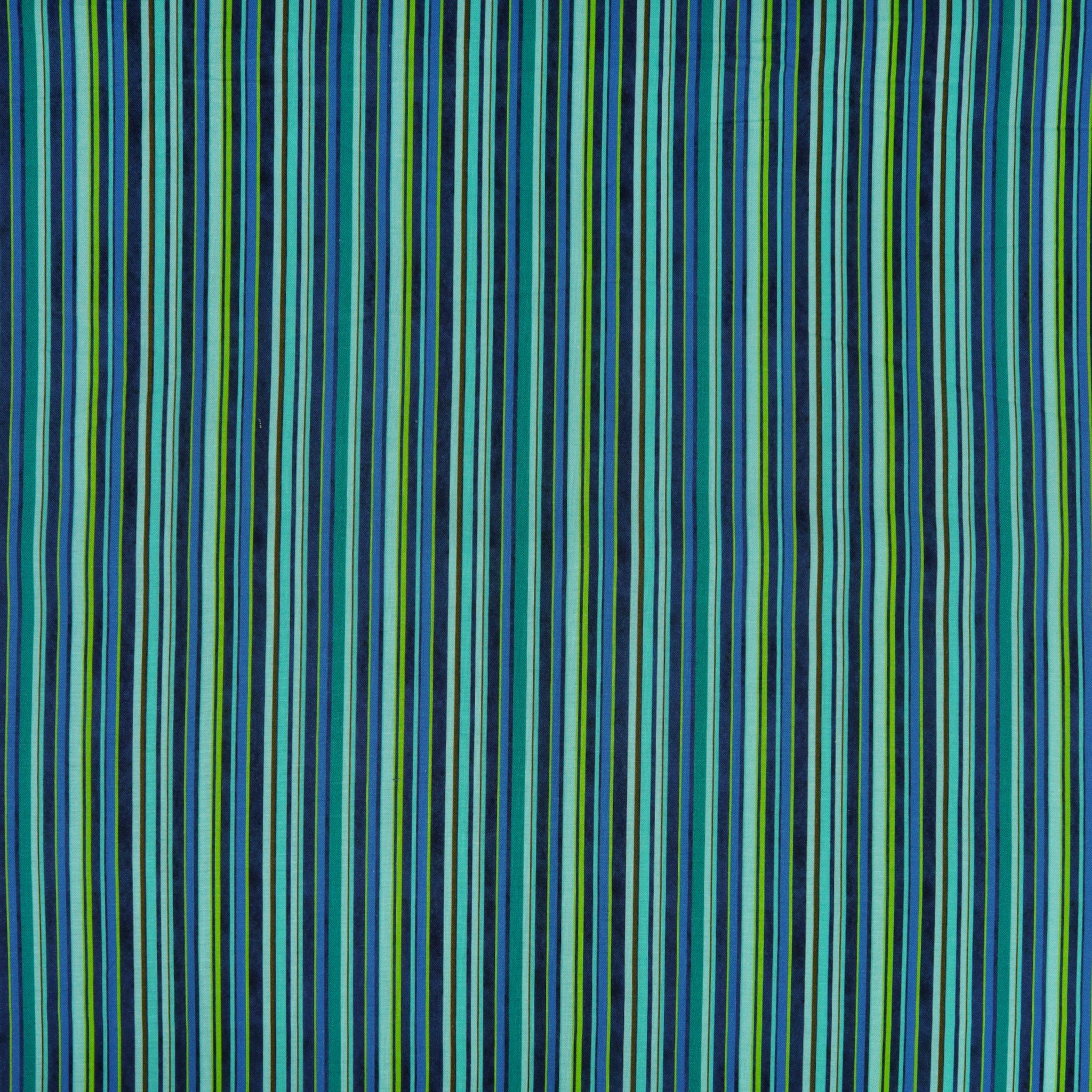 Under The Sea Fabric Collection - Cabana Stripe Turquoise