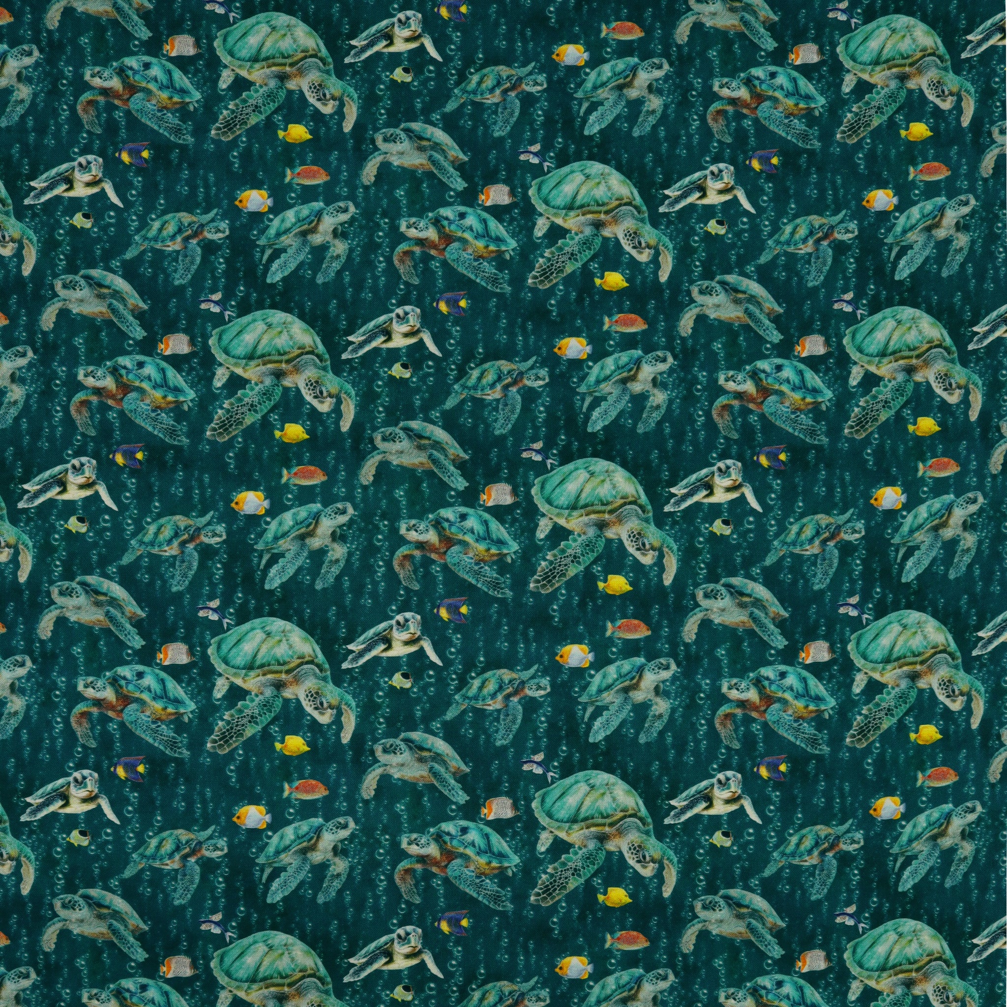 Under The Sea Fabric Collection - Sea Turtle Swim