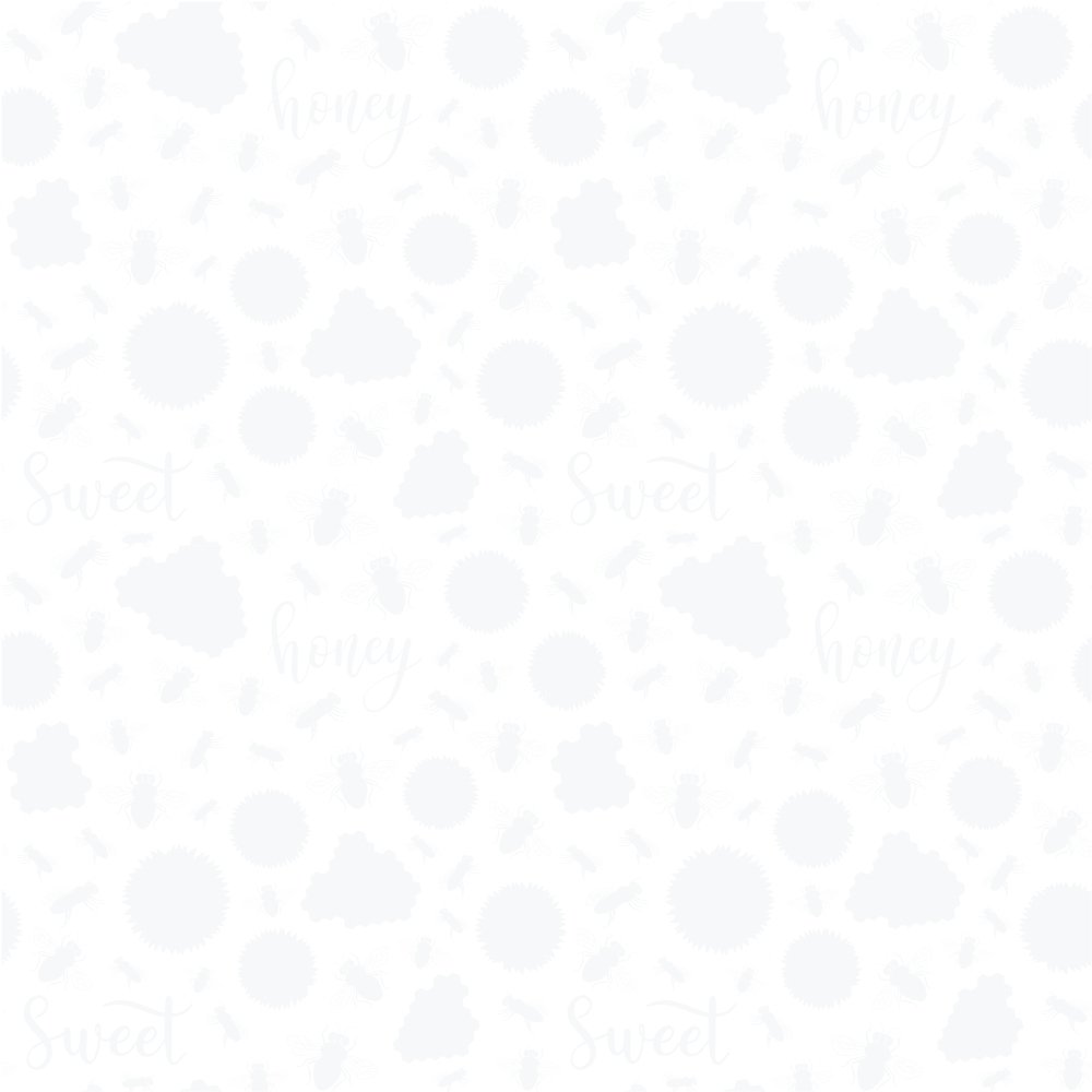 Sunflowers and Bees Elements Tone on Tone Fabric