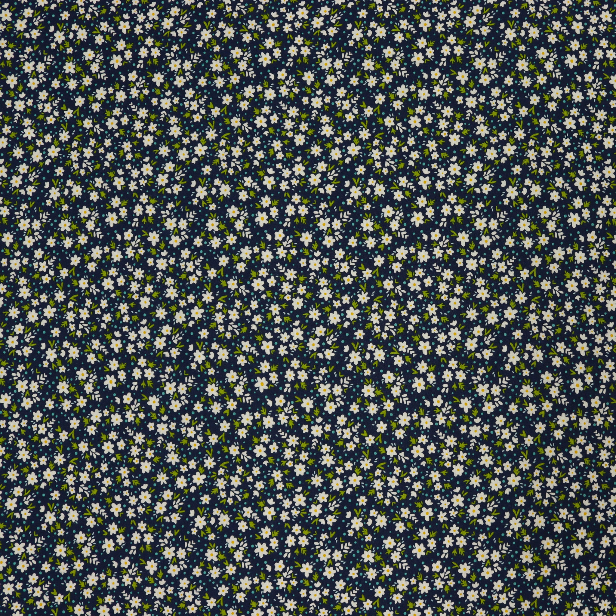 Among the Wildflowers II Fabric Collection - Paperwhites Indigo