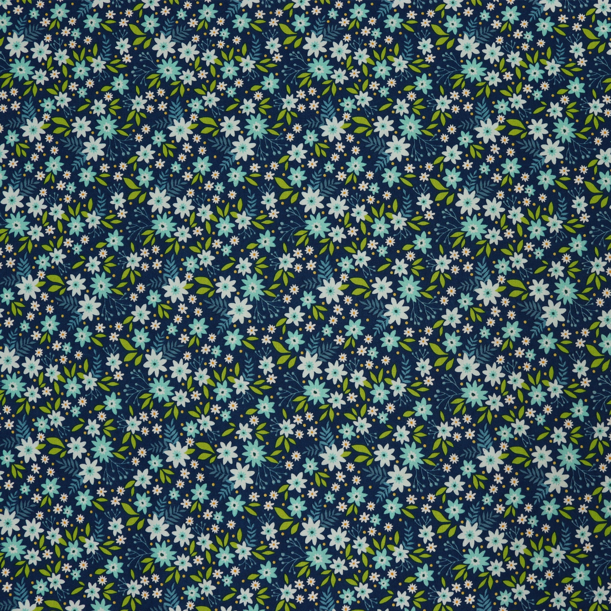 Among the Wildflowers II Fabric Collection - Primrose Indigo