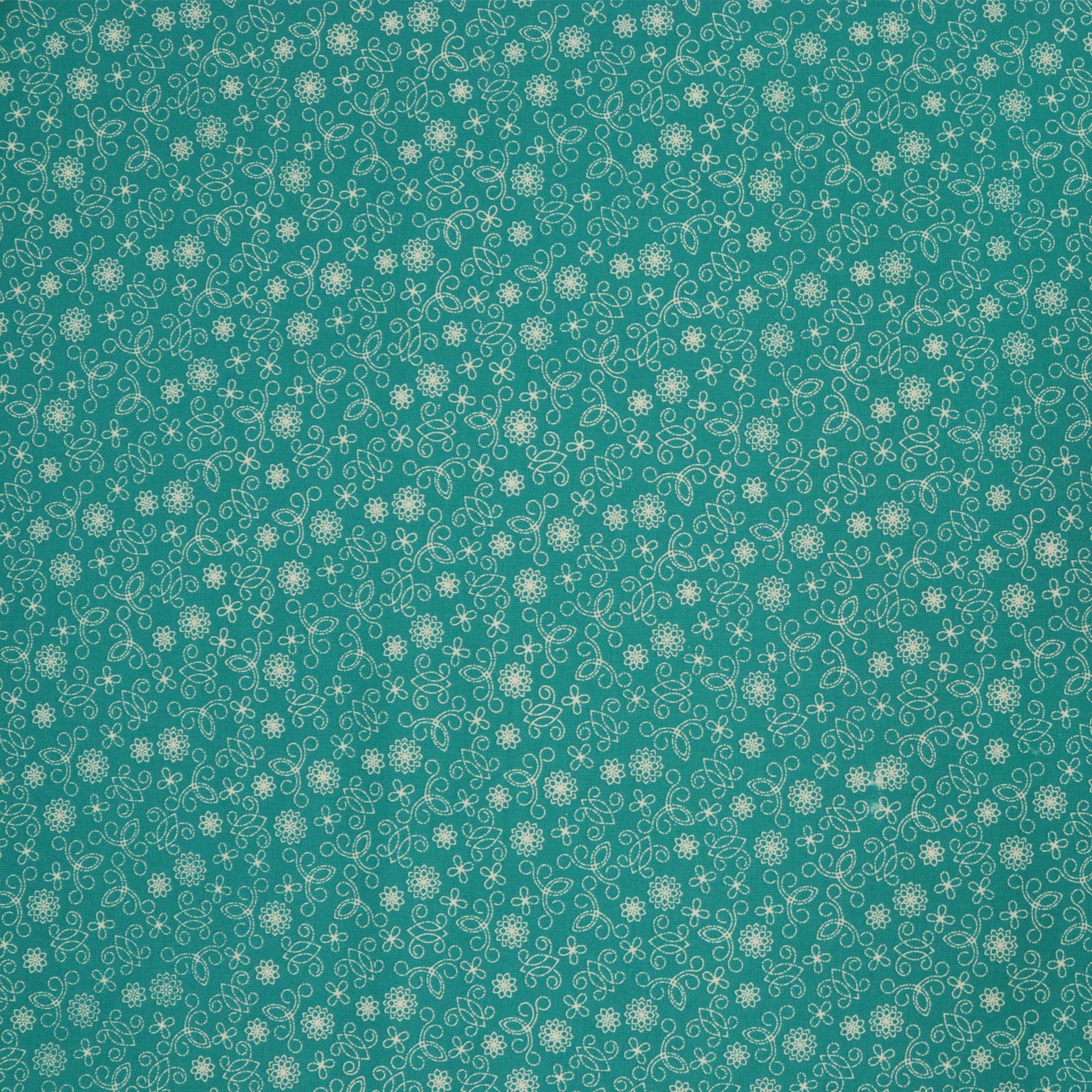 Among the Wildflowers II Fabric Collection - Tin Lantern Teal