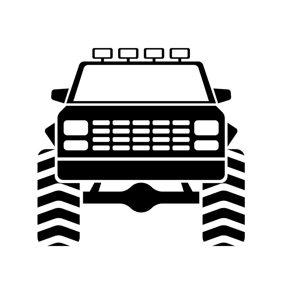 Truck Silhouette Fabric Panel