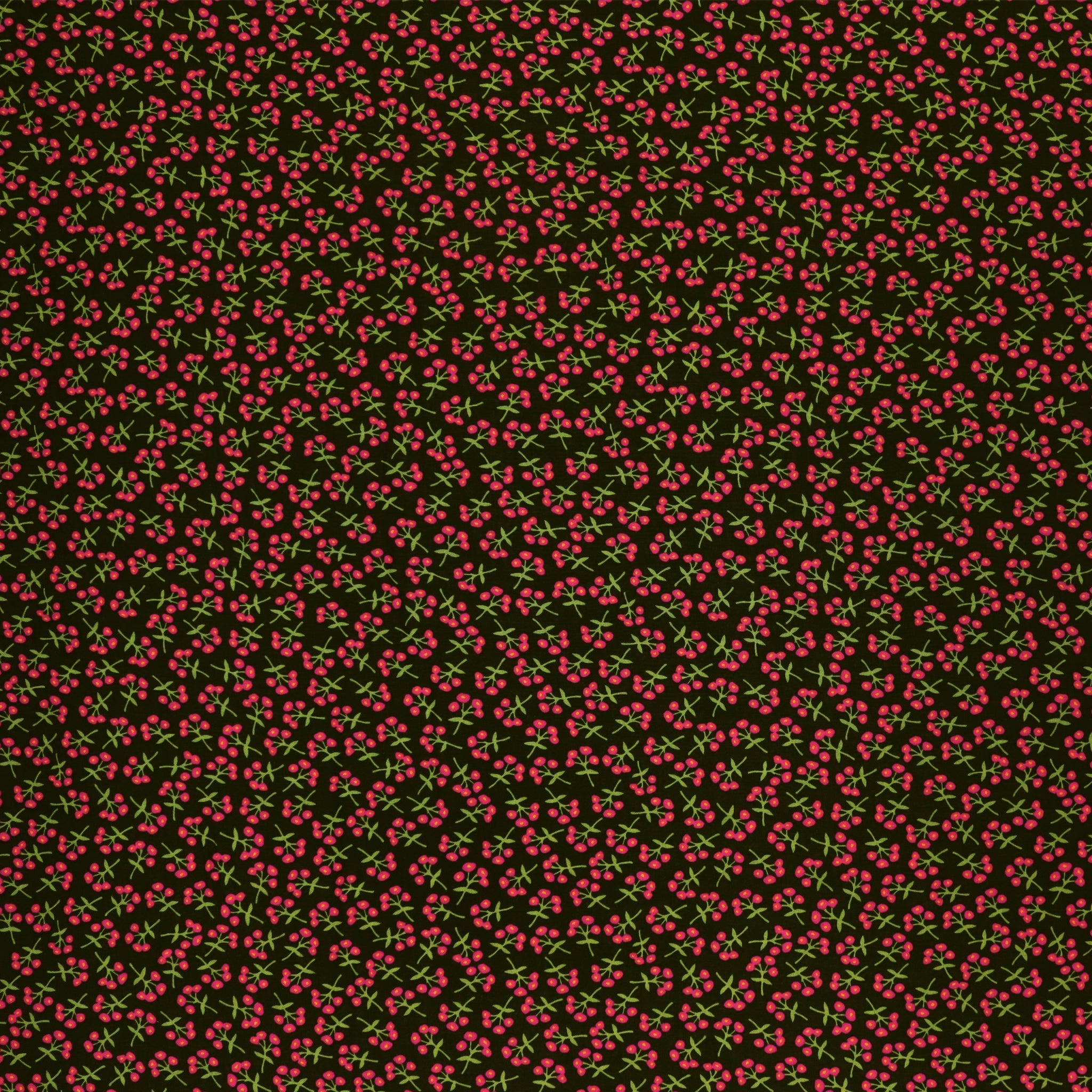 Sweet Floret Cerise Fabric in Rayon