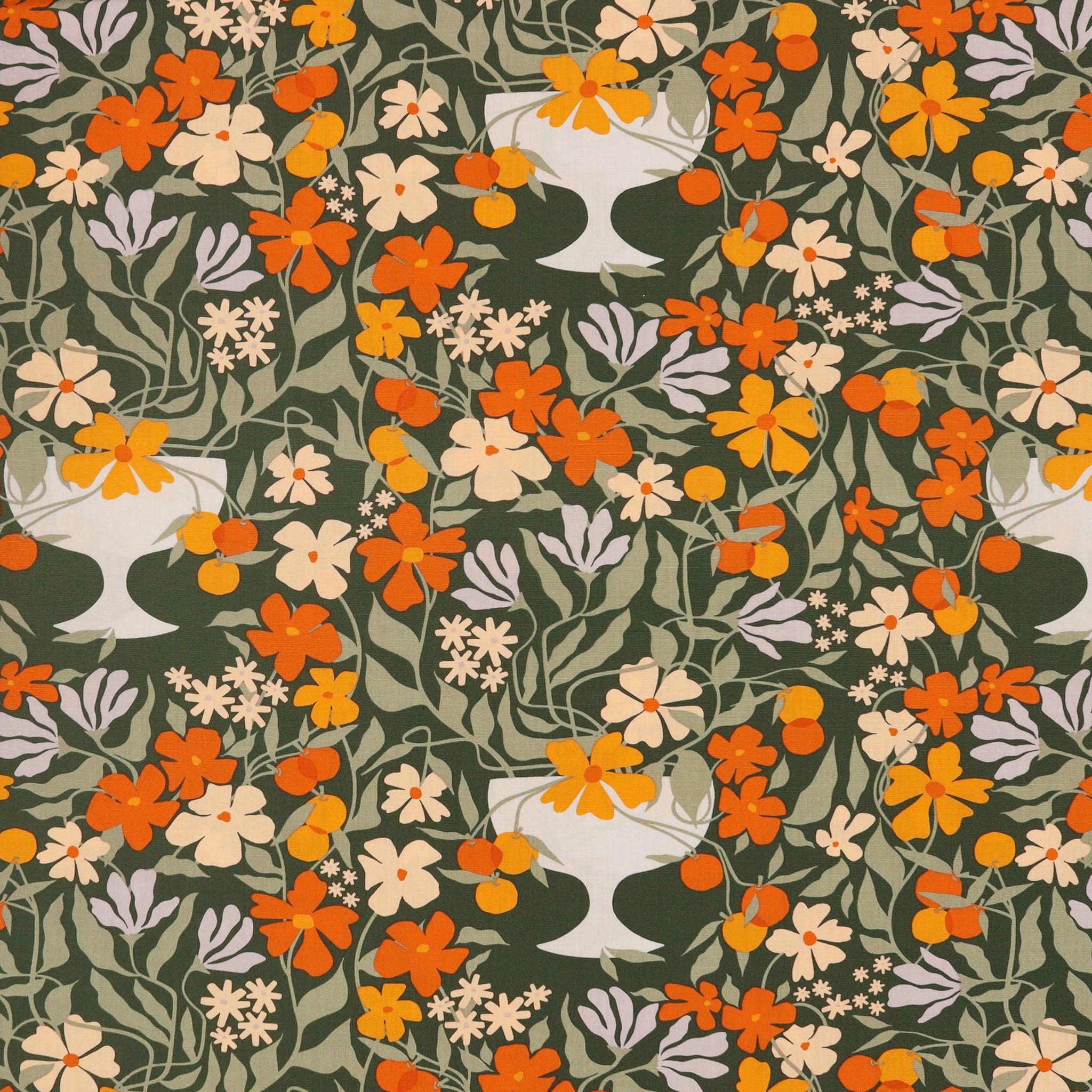 Tangerine Fabric Collection -  Growing Centerpiece