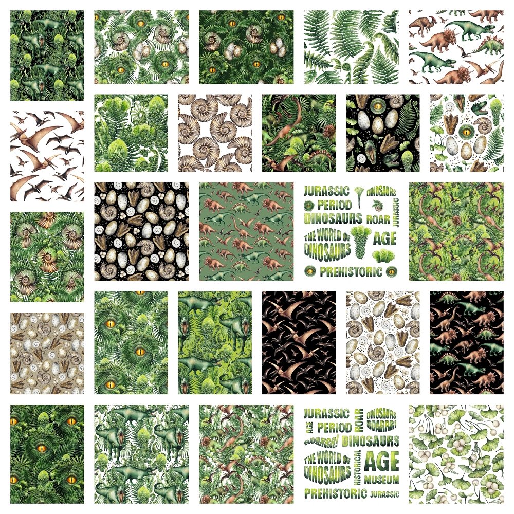 The World of Dinosaurs Collection - 1/2 Yard Bundle