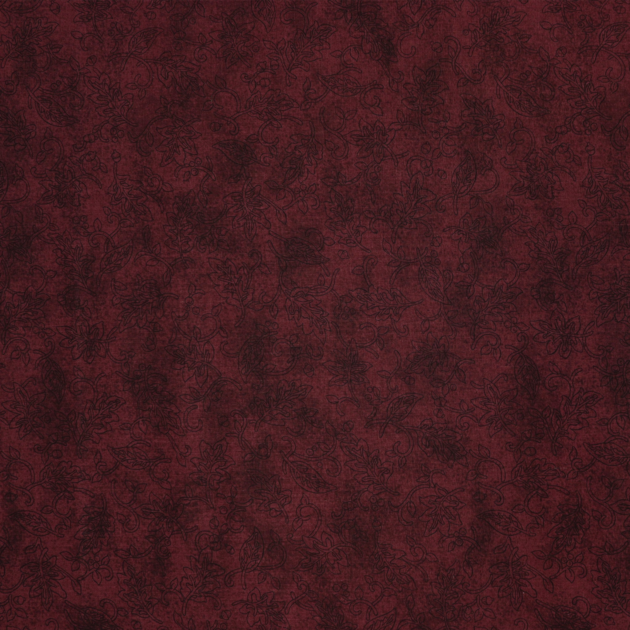 Autumn Breeze Fabric Collection - Drifting Silhouette Wine