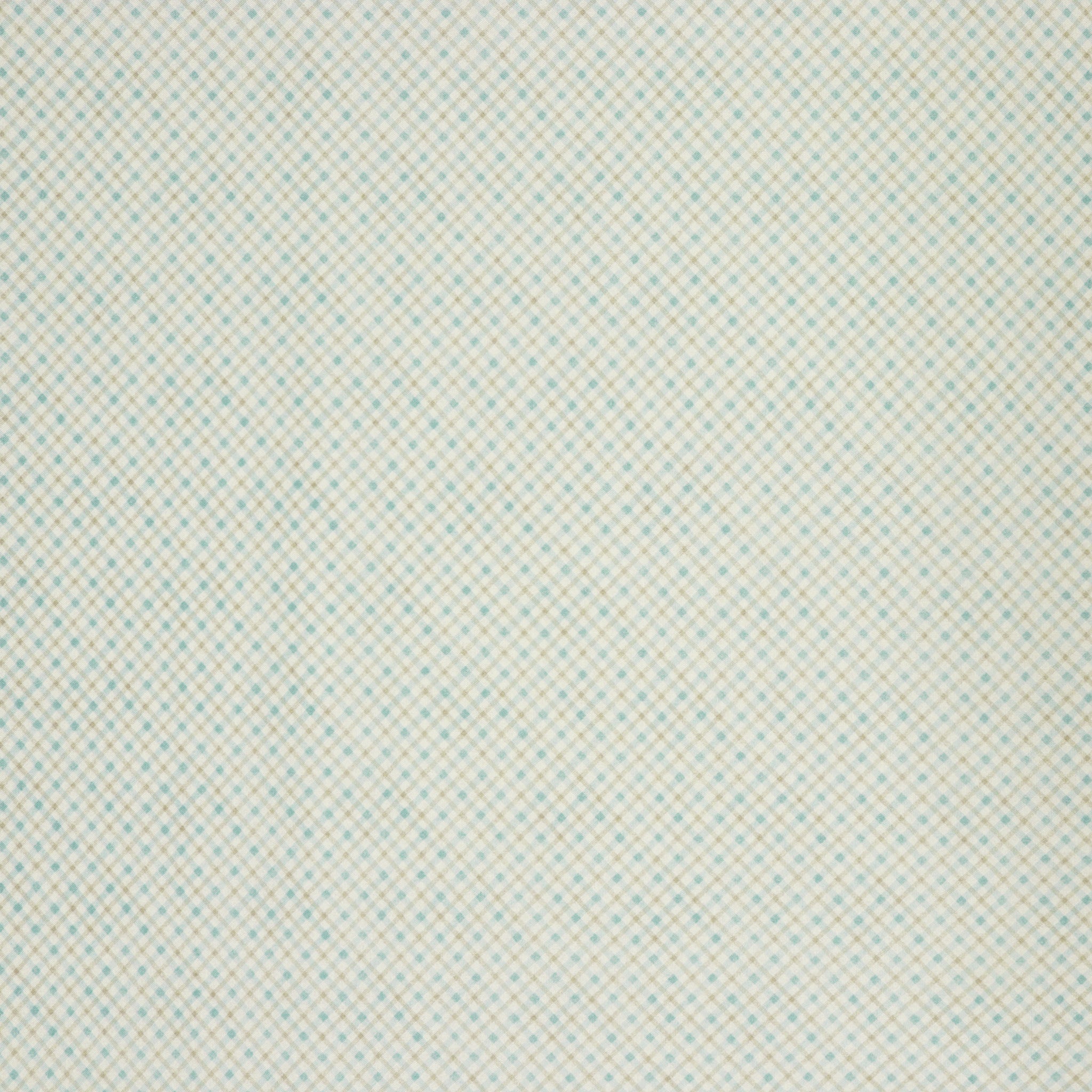 Woodland Wonderland Fabric Collection - Little Plaid Blue/Tan