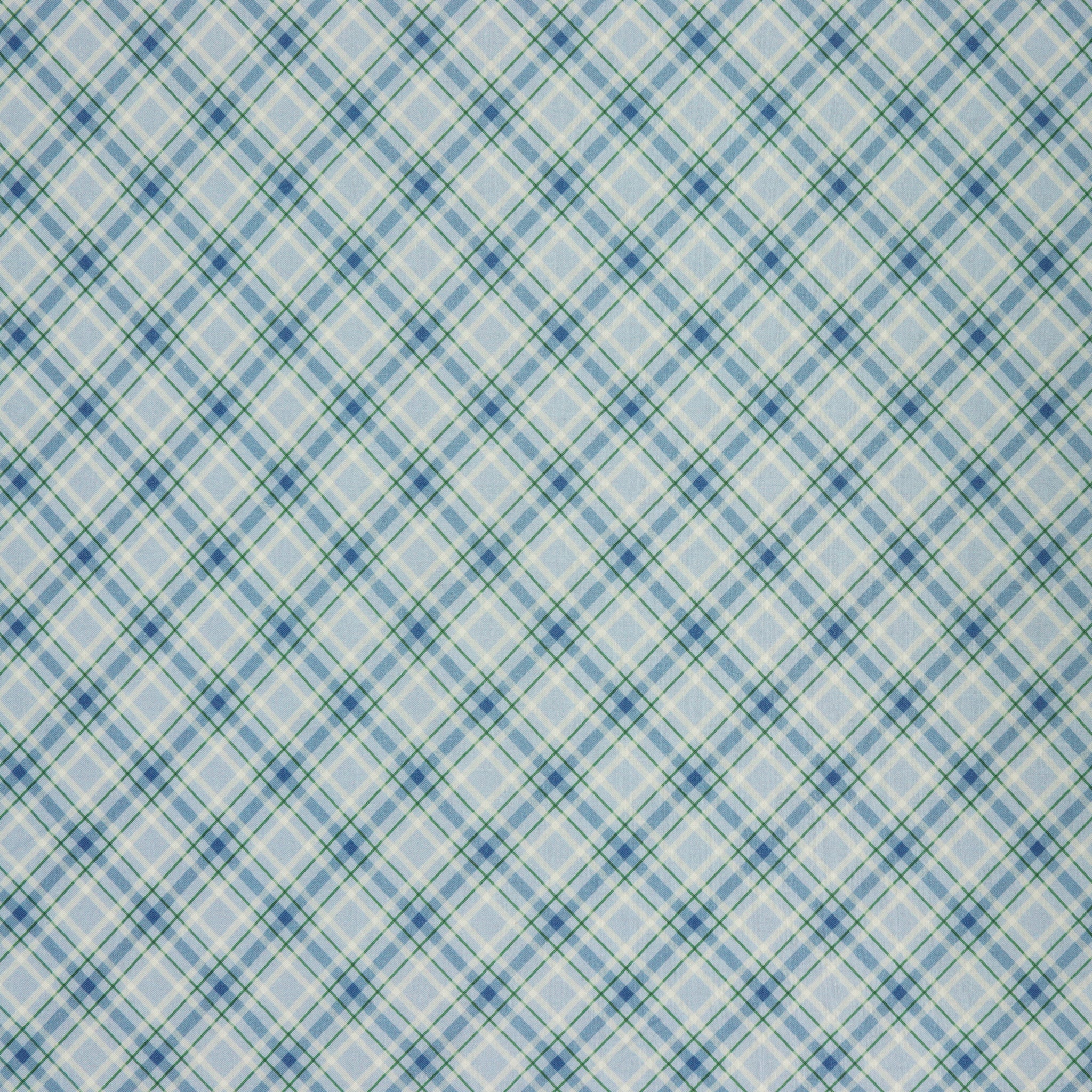 Woodland Wonderland Fabric Collection - Plaid Wonderland Blue