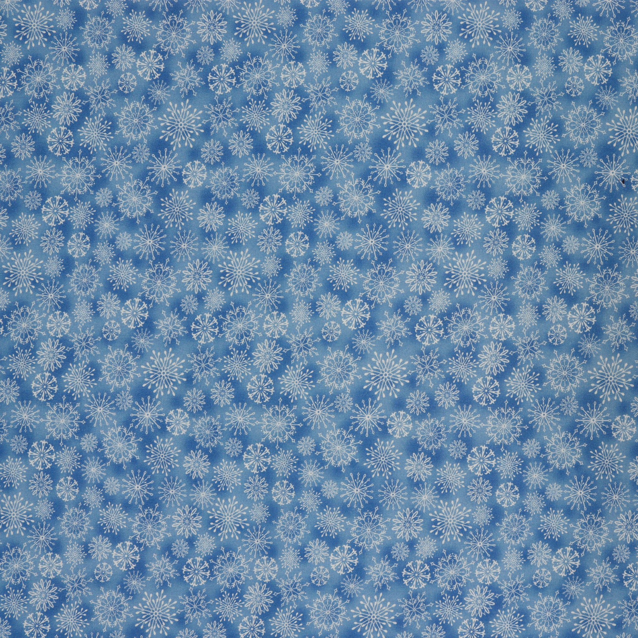 Woodland Wonderland Fabric Collection - Snowflake Wonderland Medium Blue