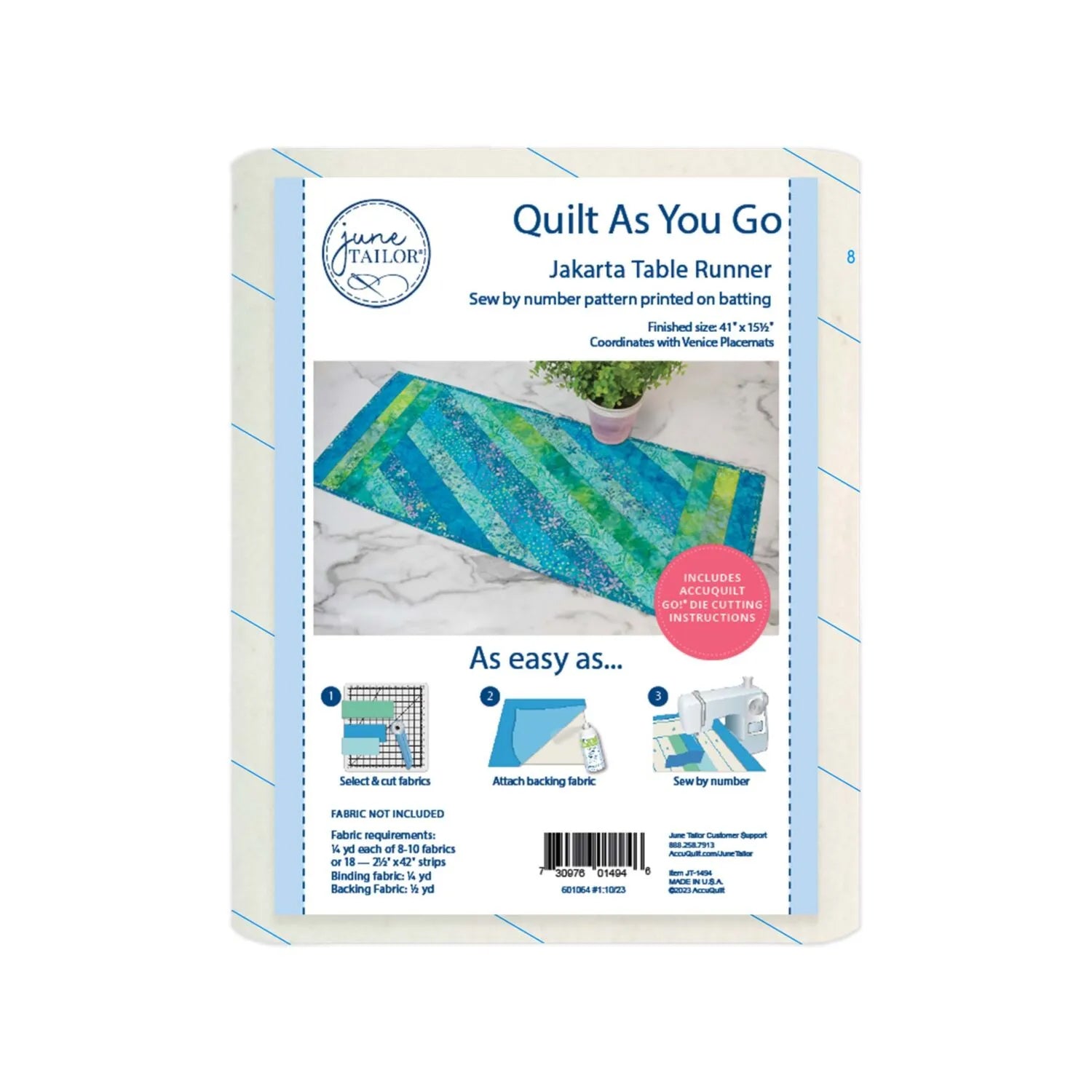 Quilt As You Go Jakarta Table Runner