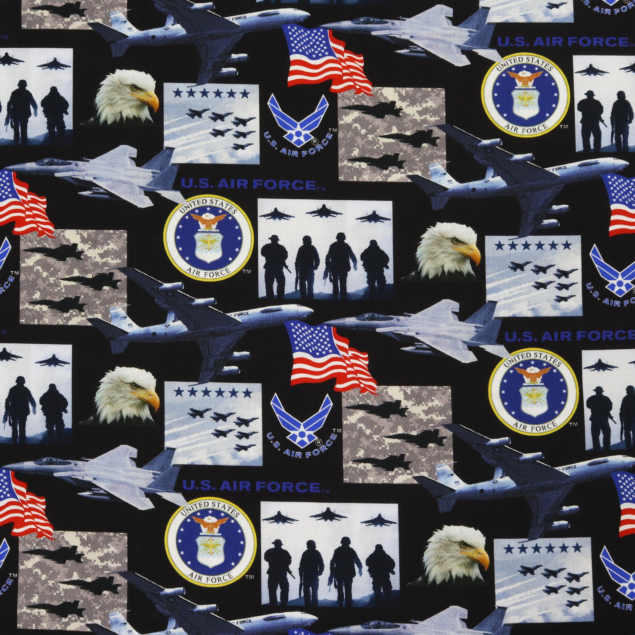 US Military Fabric Collection - Air Force Geometrics
