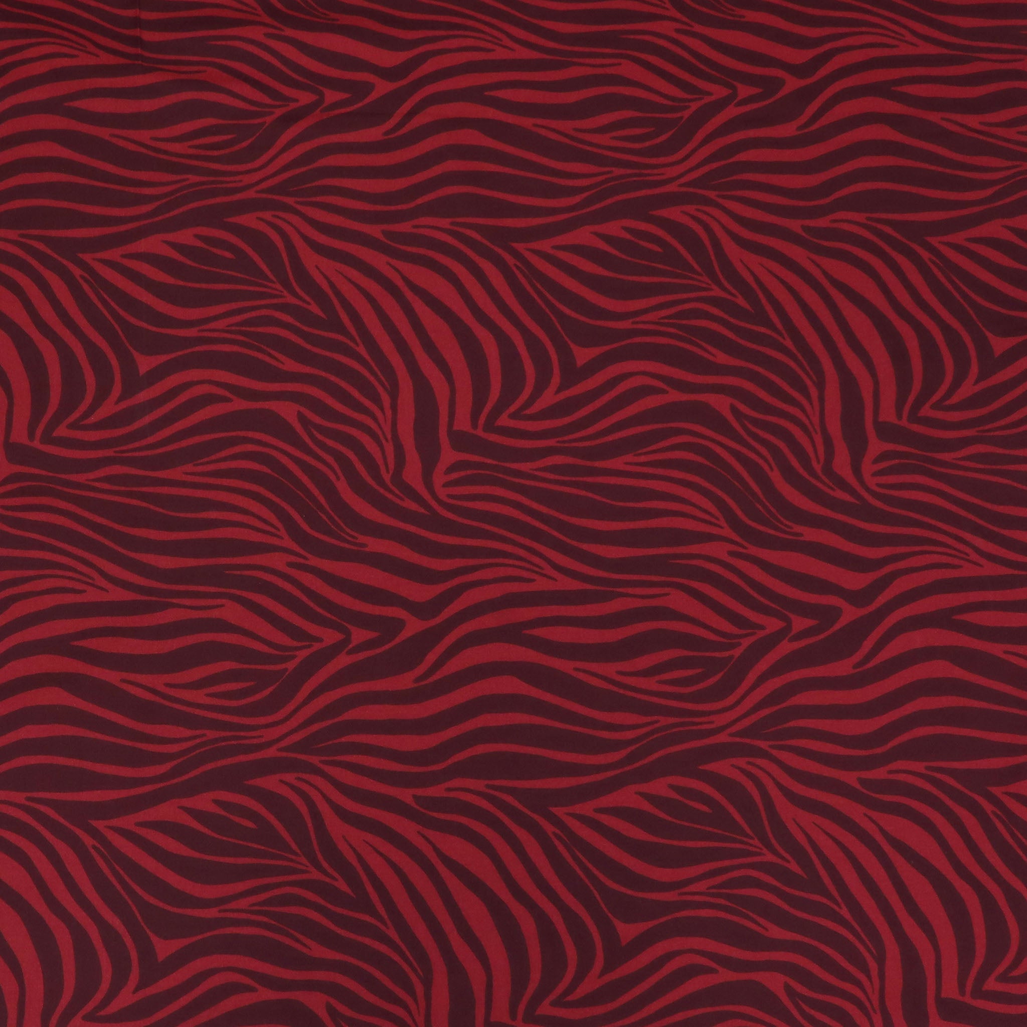Zebras Fabric Collection - Red Zebra Stripes