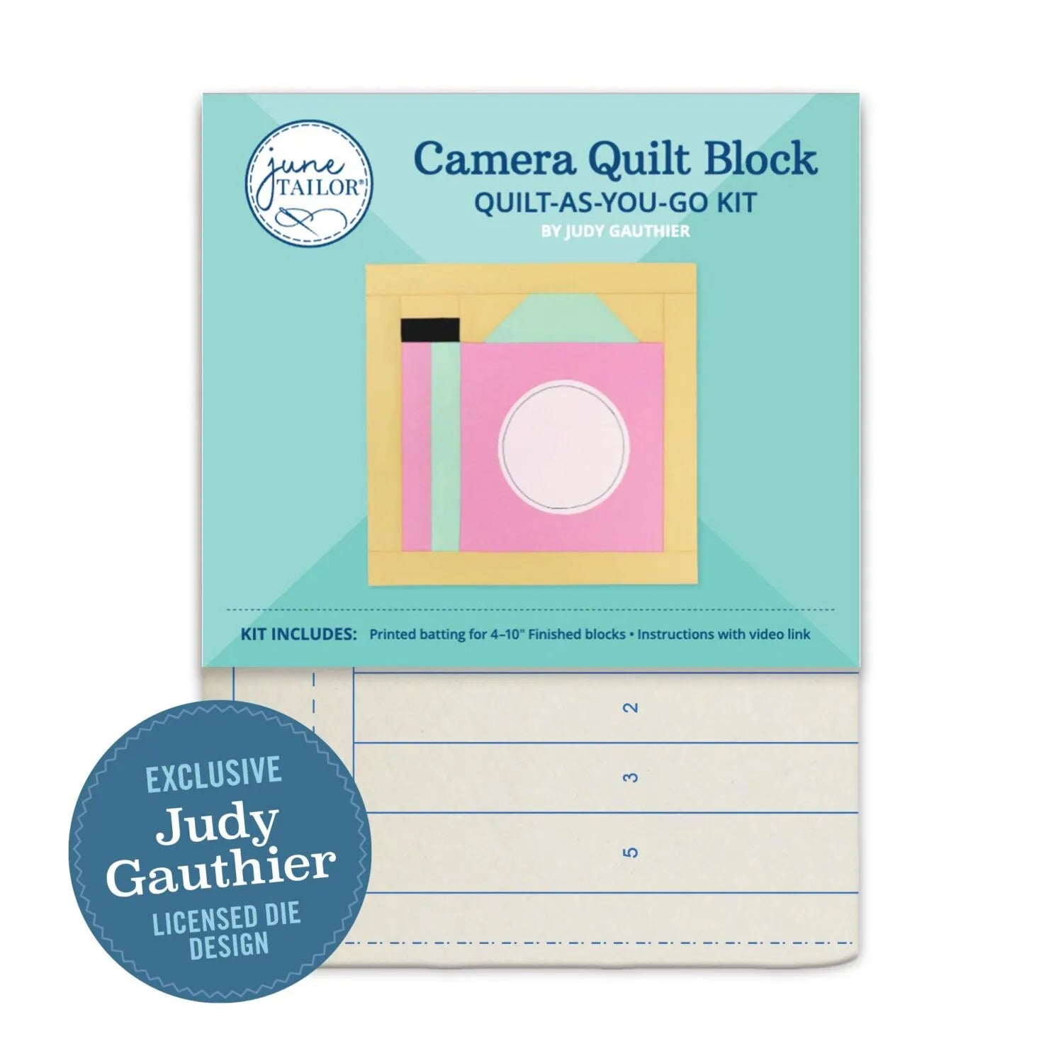 Quilt As You Go Camera Quilt Block Pattern Kit