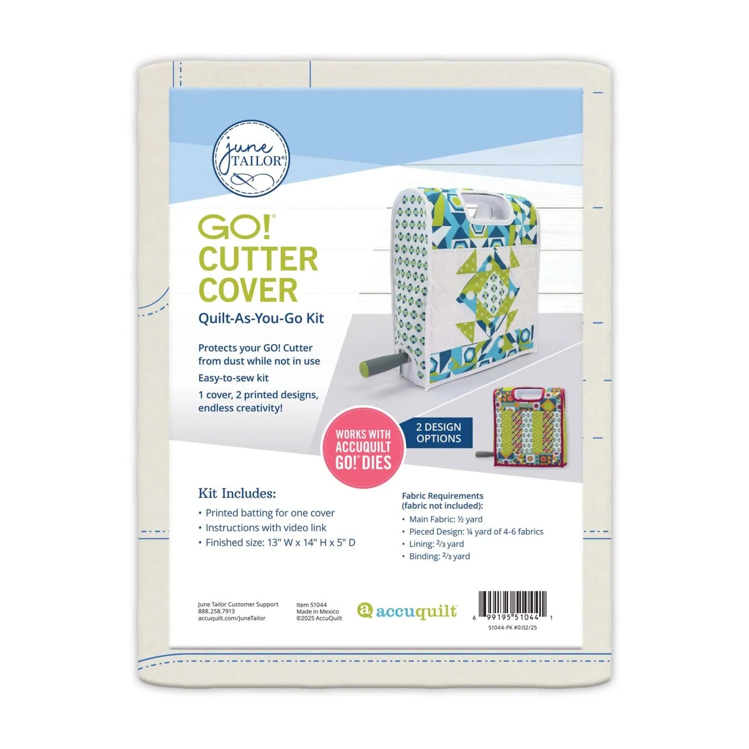 Quilt As You Go, GO! Cutter Cover Pattern Kit