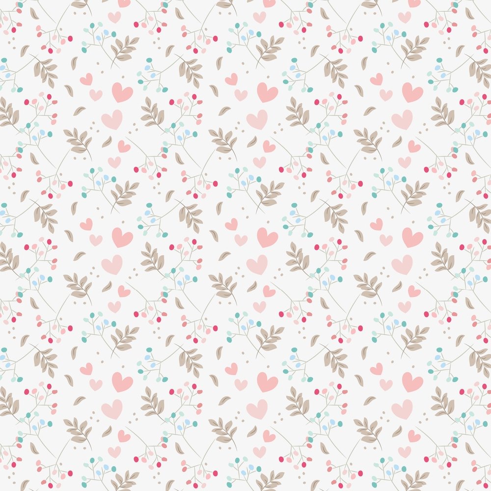 Sweet Floral Valentine Fabric